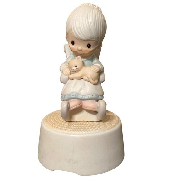 Vintage The Purrfect Grandma Precious Moments ALWAYS IN MY HEART Music Box 1981 - Picture 1 of 11